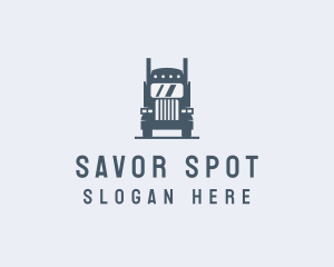 Transport Truck Delivery Trucking logo design