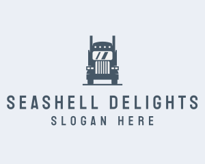 Transport Truck Delivery Trucking logo design