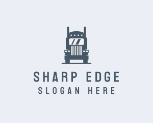 Transport Truck Delivery Trucking logo design