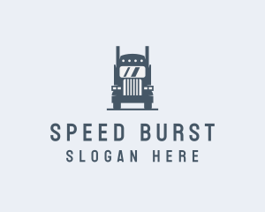 Transport Truck Delivery Trucking logo design