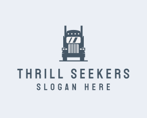 Transport Truck Delivery Trucking logo design