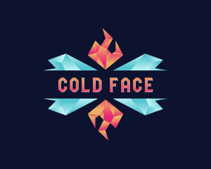 Hot Cold Temperature logo design