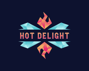 Hot Cold Temperature logo design