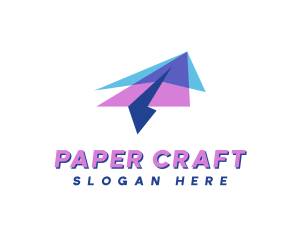 Delivery Paper Plane logo design