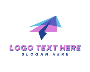 Pilot - Delivery Paper Plane logo design