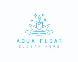 Floating - Floating Candle Origami logo design