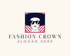 Pop Art Woman Fashion logo design