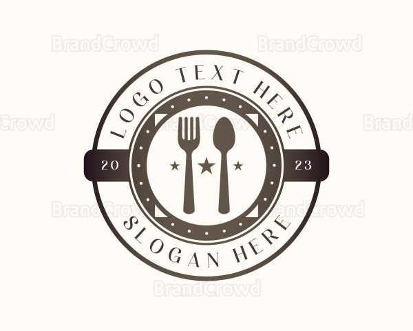 Utensil Restaurant Cutlery Logo