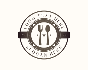 Dine - Utensil Restaurant Cutlery logo design