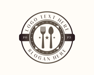 Utensil Restaurant Cutlery logo design