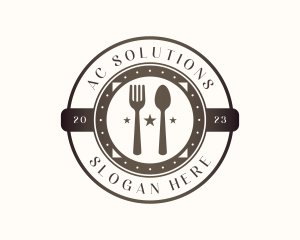 Utensil Restaurant Cutlery logo design