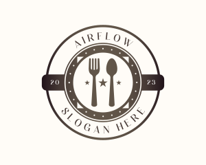 Utensil Restaurant Cutlery logo design