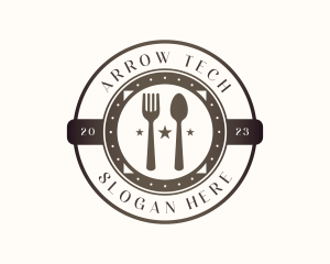 Utensil Restaurant Cutlery logo design