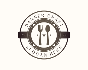 Utensil Restaurant Cutlery logo design