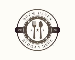 Utensil Restaurant Cutlery logo design