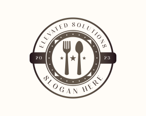 Utensil Restaurant Cutlery logo design