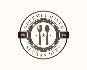 Utensil Restaurant Cutlery logo design