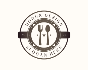 Utensil Restaurant Cutlery logo design