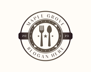 Utensil Restaurant Cutlery logo design