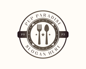 Utensil Restaurant Cutlery logo design