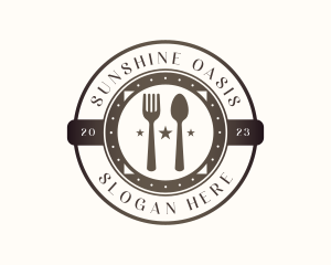 Utensil Restaurant Cutlery logo design