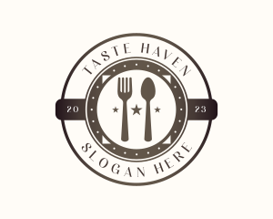 Dine - Utensil Restaurant Cutlery logo design