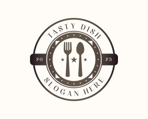 Dish - Utensil Restaurant Cutlery logo design