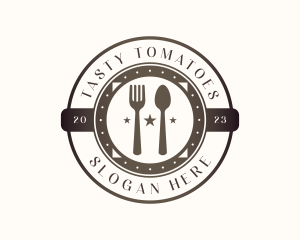 Utensil Restaurant Cutlery logo design