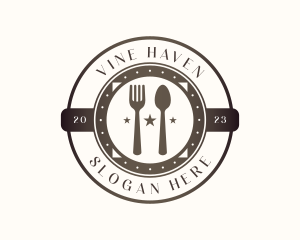 Utensil Restaurant Cutlery logo design