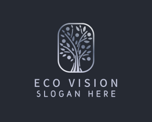 Eco Nature Tree Plant  logo design