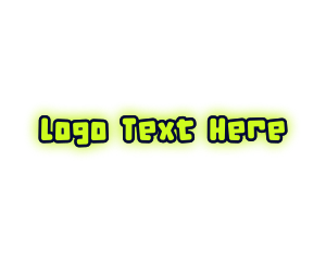 Teenager - Cute Neon Glow logo design