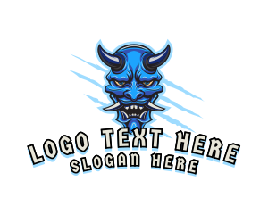 Demon Monster Scratch Logo