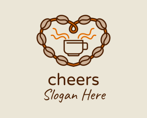 Heart Coffee Beans  Logo