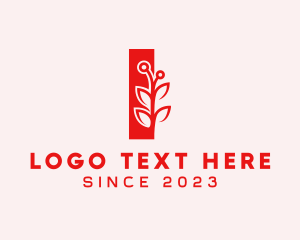 White - Cosmetic Boutique Letter I logo design