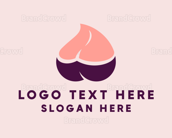 Erotic Abstract Breast Logo