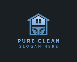 Cleaning Sanitation Squeegee logo design