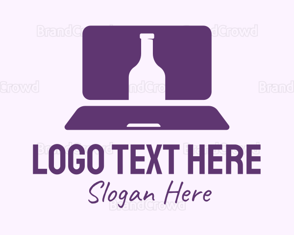 Purple Bottle Laptop Logo