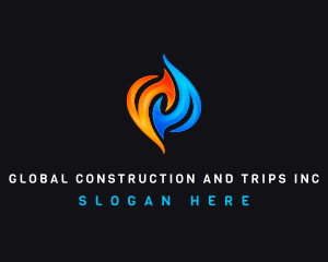 Refrigeration - Fuel Fire Ice logo design