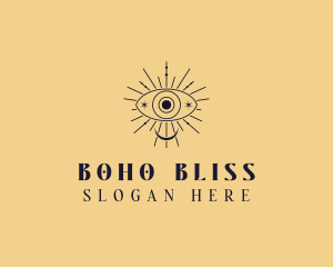 Celestial Eye Bohemian logo design