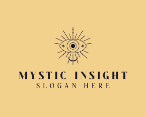 Celestial Eye Bohemian logo design