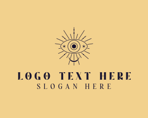 Holistic - Celestial Eye Bohemian logo design