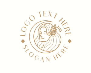 Sparkle - Moon Woman Beauty logo design