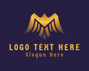 Luxe - Deluxe Golden Eagle logo design