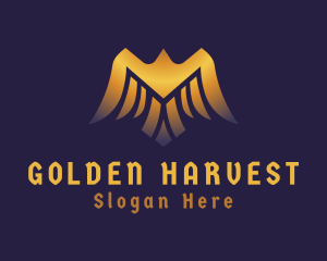Golden - Deluxe Golden Eagle logo design