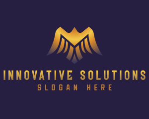 Deluxe Golden Eagle logo design