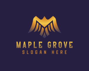 Deluxe Golden Eagle logo design