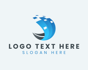 Website - Cyber Tech Media Swoosh logo design