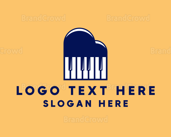 Cloud Piano Keys Logo