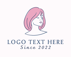Vlog - Pretty Woman Hair Salon logo design