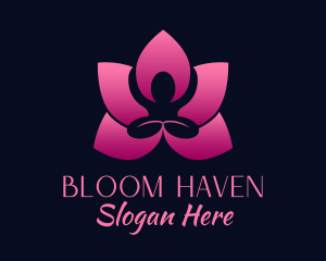 Floriculture - Sauna Spa Massage logo design